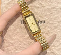 Gold Square Uhr
