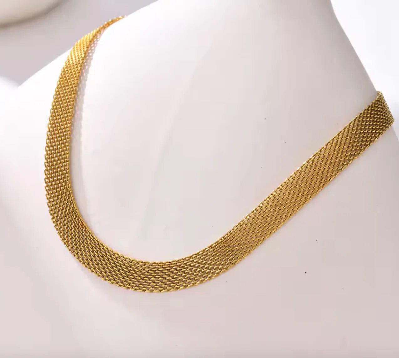 Vnox Chic Damen-Choker-Halskette aus Netzgewebe